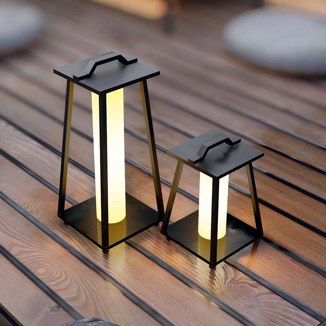 Bærbar Udendørs LED Lampe i Rustfrit Stål