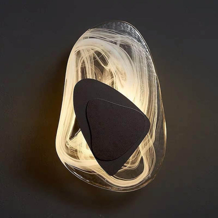 Elegant LED-væglampe i glas