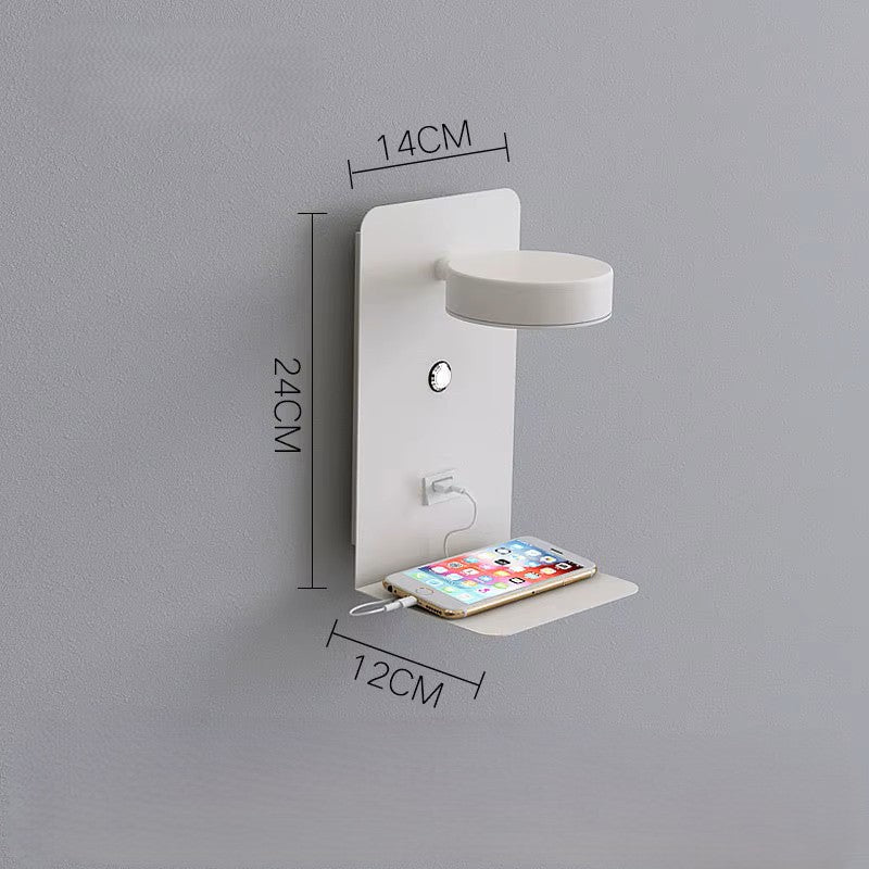 Smart LED-lampe med opladerstation og 330° drejefunktion