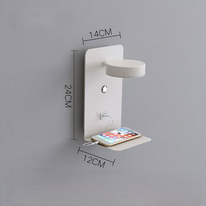 Smart LED-lampe med opladerstation og 330° drejefunktion