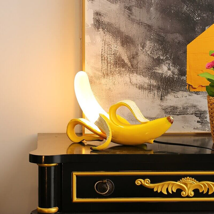 Art Deco Bordlampe i Bananform