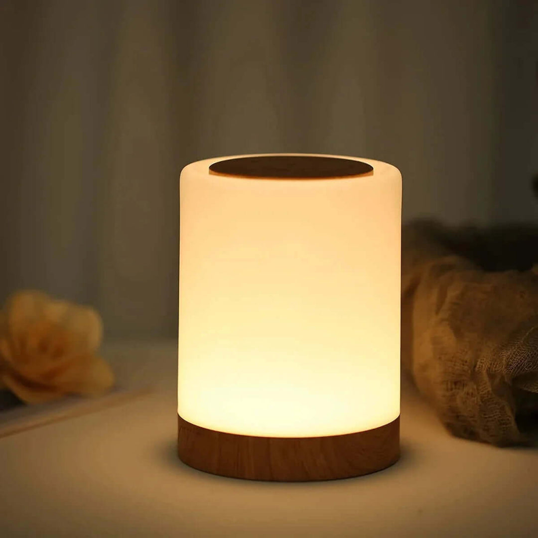 Bærbar LED Bordlampe med Touch-kontrol
