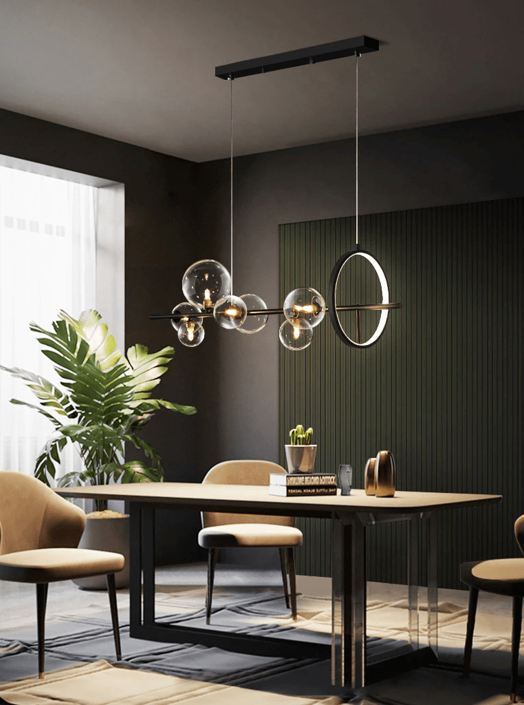 Elegant Glas Boble Lysekrone