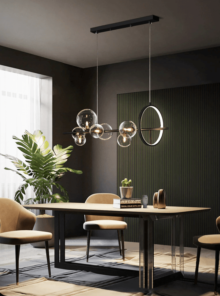 Elegant Glas Boble Lysekrone
