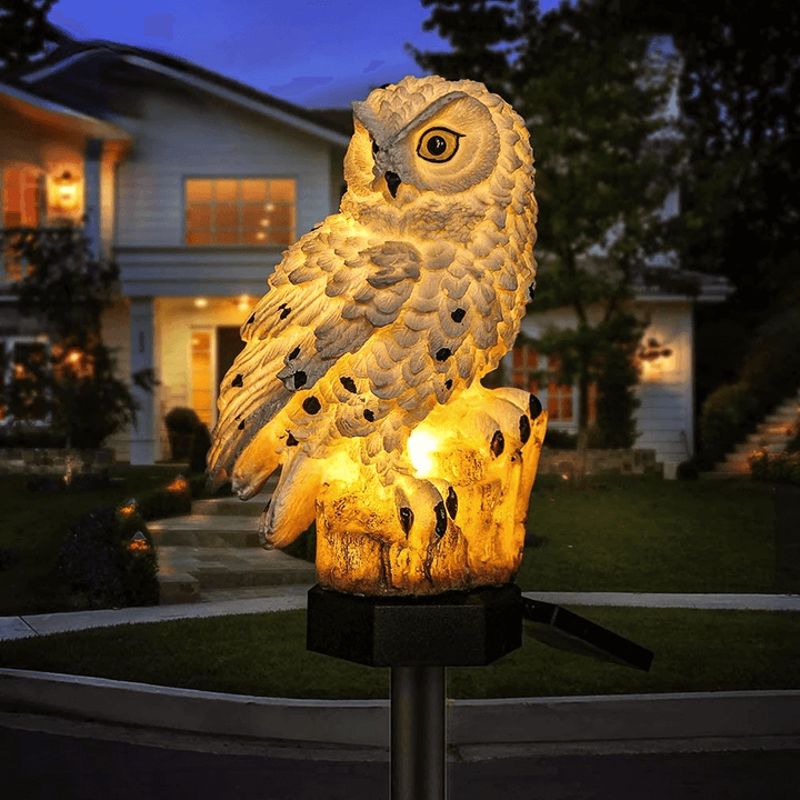 Solcelle Ugler Lampe (2-Pak) - Havedekoration