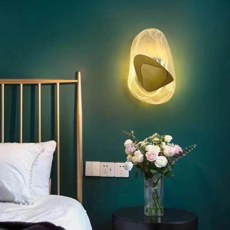 Elegant LED-væglampe i glas