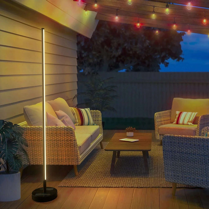 Solcelle gulvlampe udendørs | Moderne design