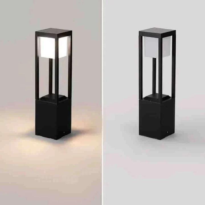 60 cm Solcellelampe Udendørs - Terningformet Havebelysning