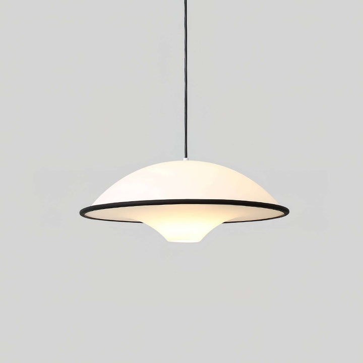 Moderne UFO Pendellampe i Akryl & Metal - Ø45cm