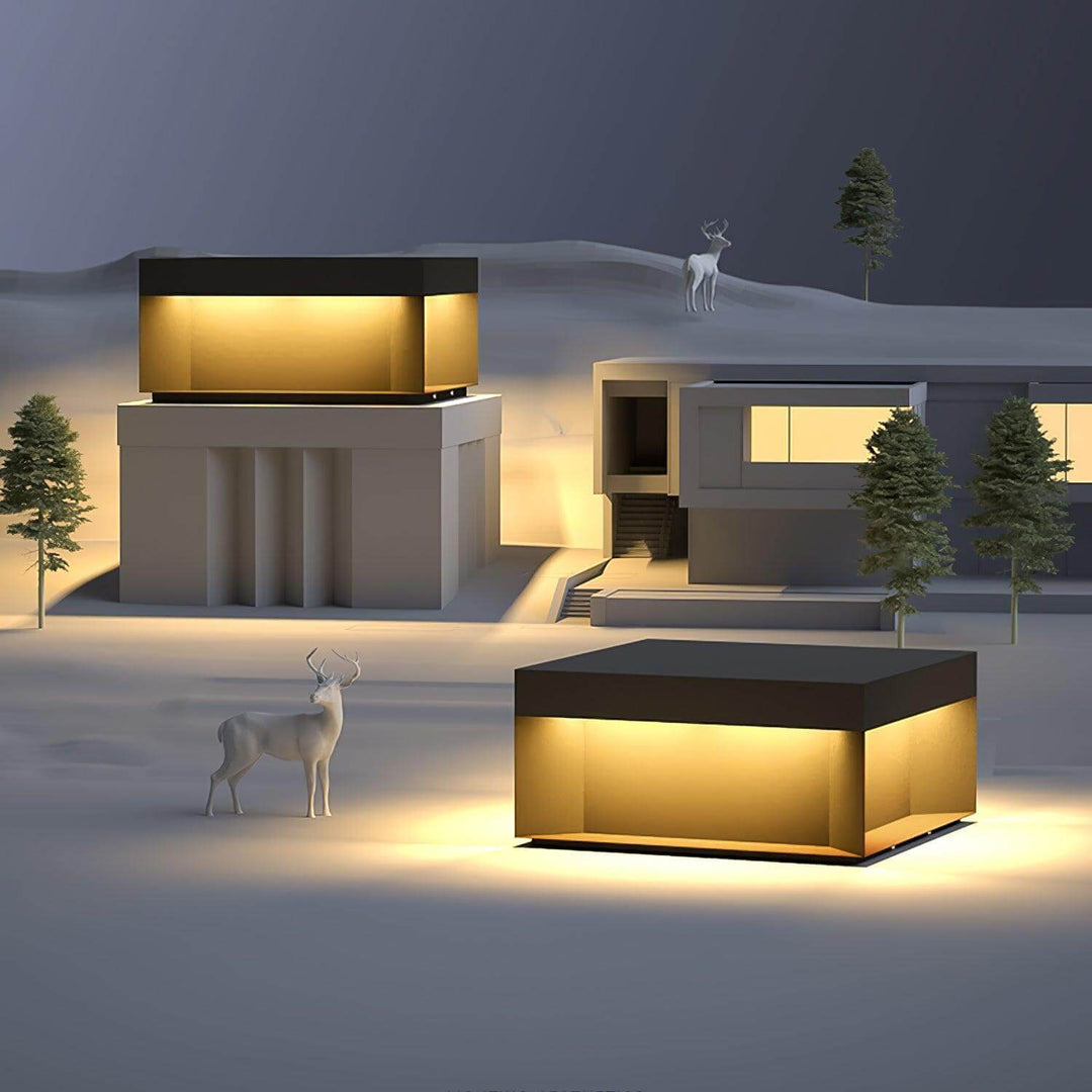 Udendørs LED Stolpelampe med Solenergi
