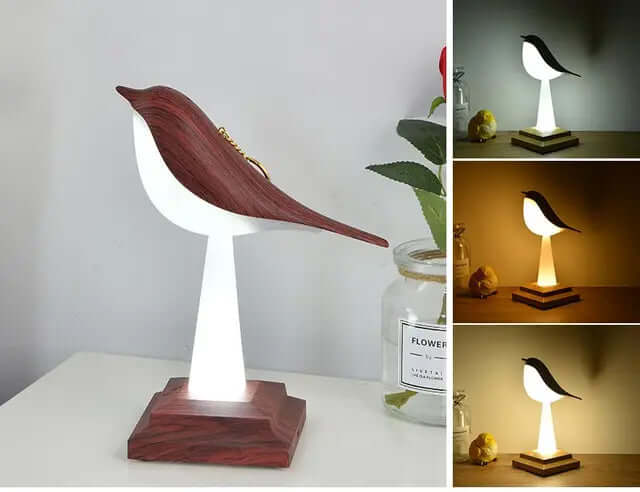 Dekorativ Fuglelampe | LED Bordlampe | 26cm