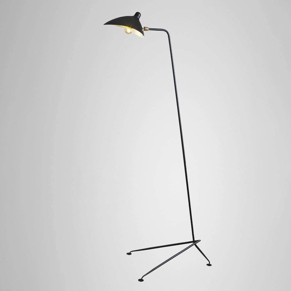 Justerbar 3-armet gulvlampe i metal