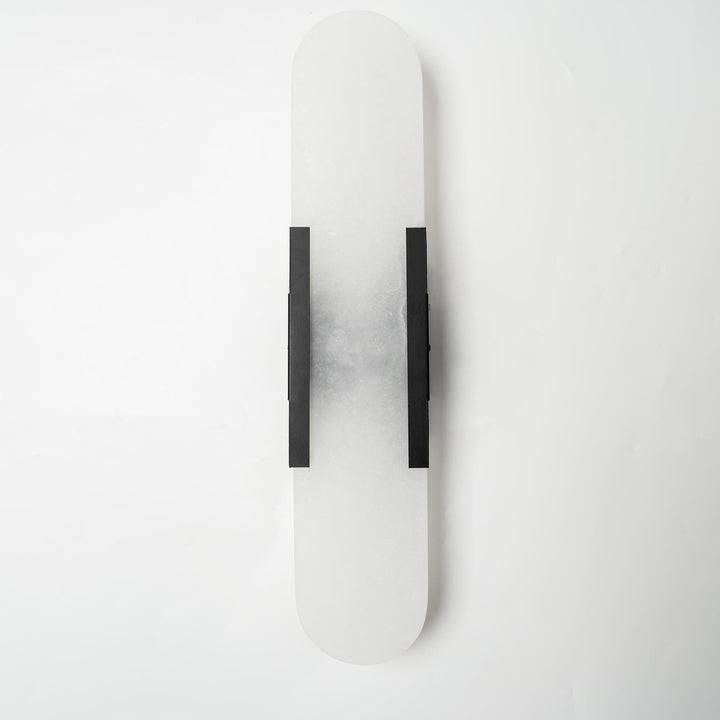 Alabast Væglampe, Aflang Design
