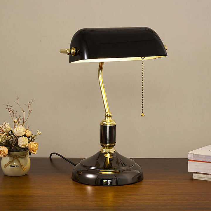 Elegant Glas Bordlampe - Klassisk Europæisk Design