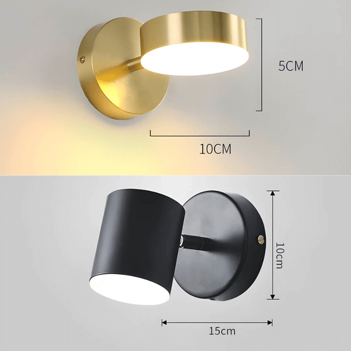 LED Væglampe i Nordisk Kobber Design