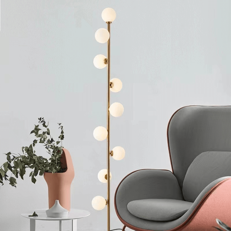 Elegant Nordisk Gulvlampe i Glas