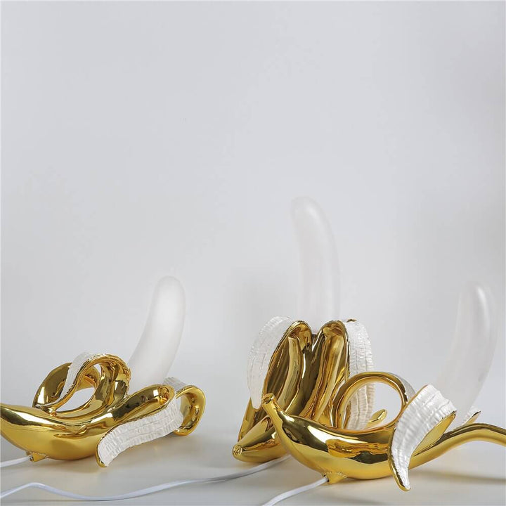 Art Deco Bordlampe i Bananform