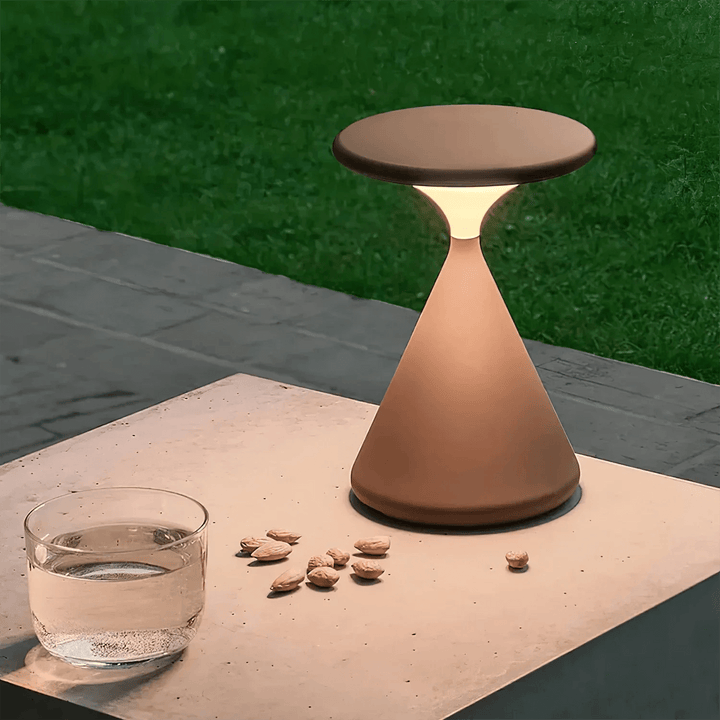 Ledningsfri Bordlampe i Timeglas Design