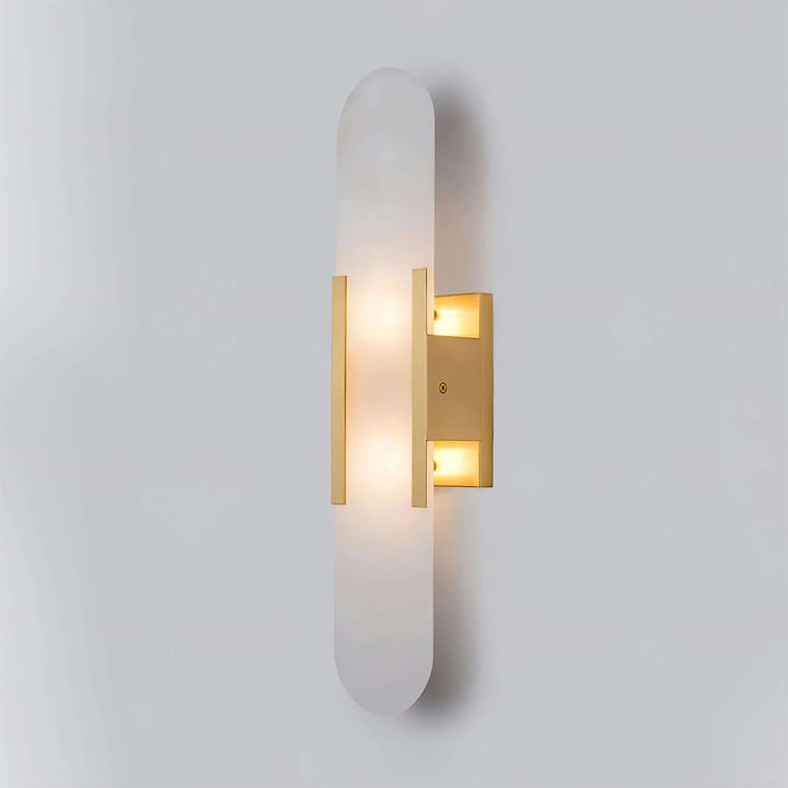 Alabast Væglampe, Aflang Design