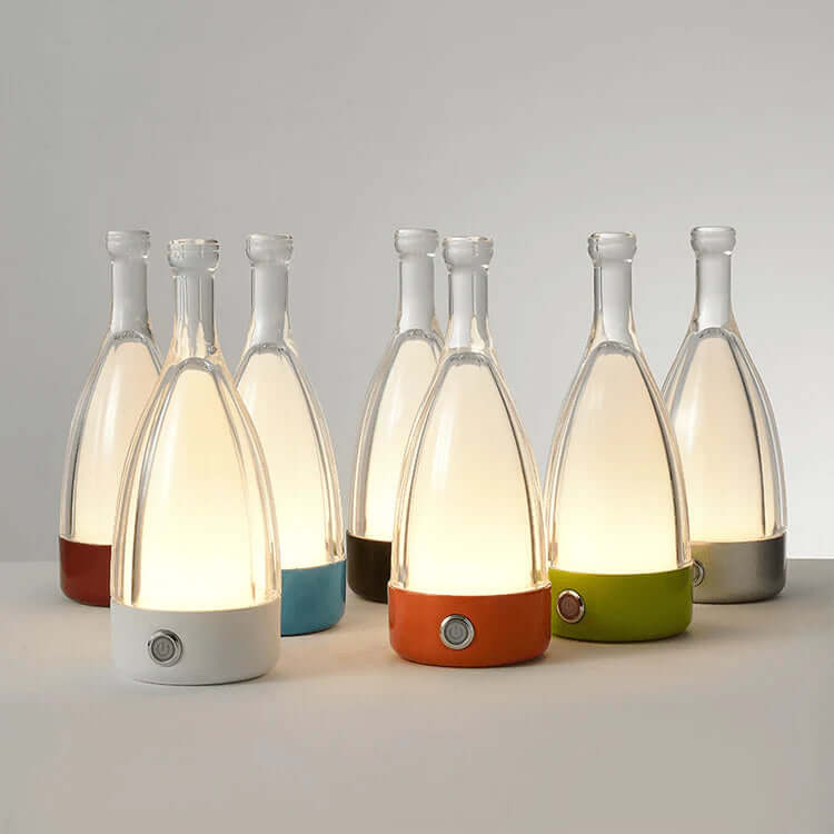 Genopladelig LED Vinflaske Natlampe