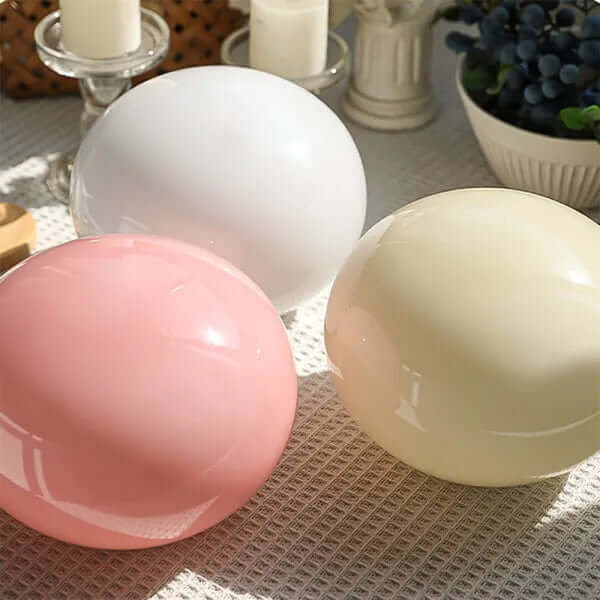 Elegant Bordlampe i Glas og Metal - 28cm