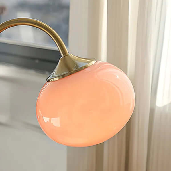 Elegant Bordlampe i Glas og Metal - 28cm