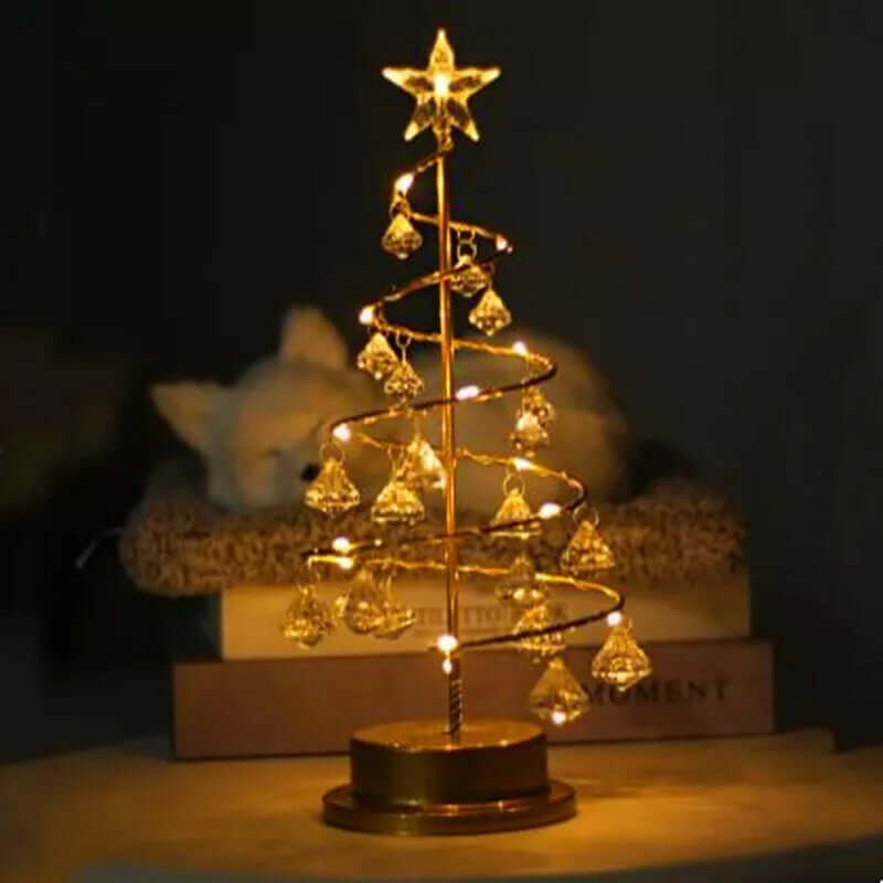 LED Krystal Juletræ 33cm - Batteridrevet
