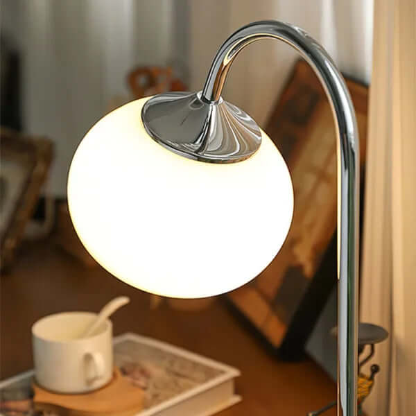 Elegant Bordlampe i Glas og Metal - 28cm