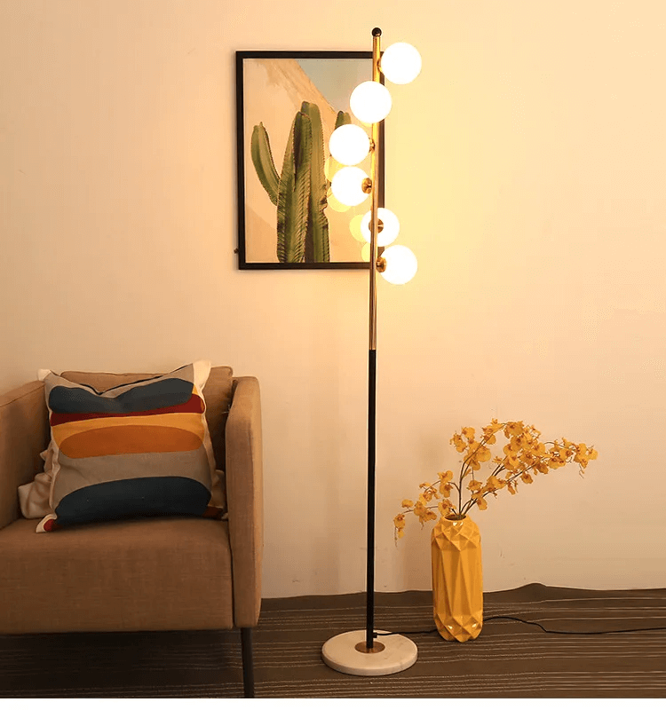 Elegant Nordisk Gulvlampe i Glas