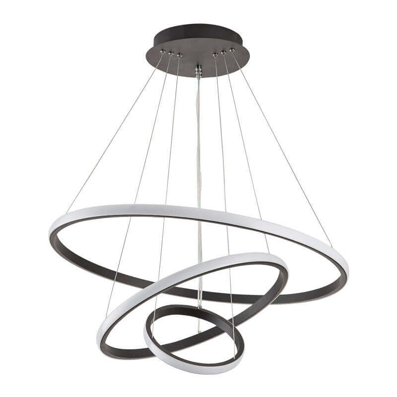 Moderne LED Loftslampe med 3 Ringe, Dæmpbar