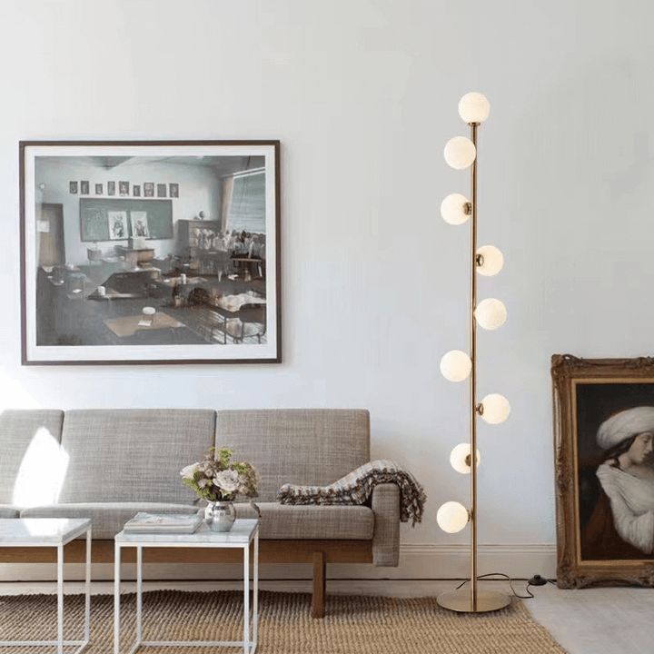 Elegant Nordisk Gulvlampe i Glas
