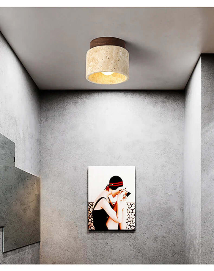 Elegant Loftslampe i Flødestil - Dia 12cm