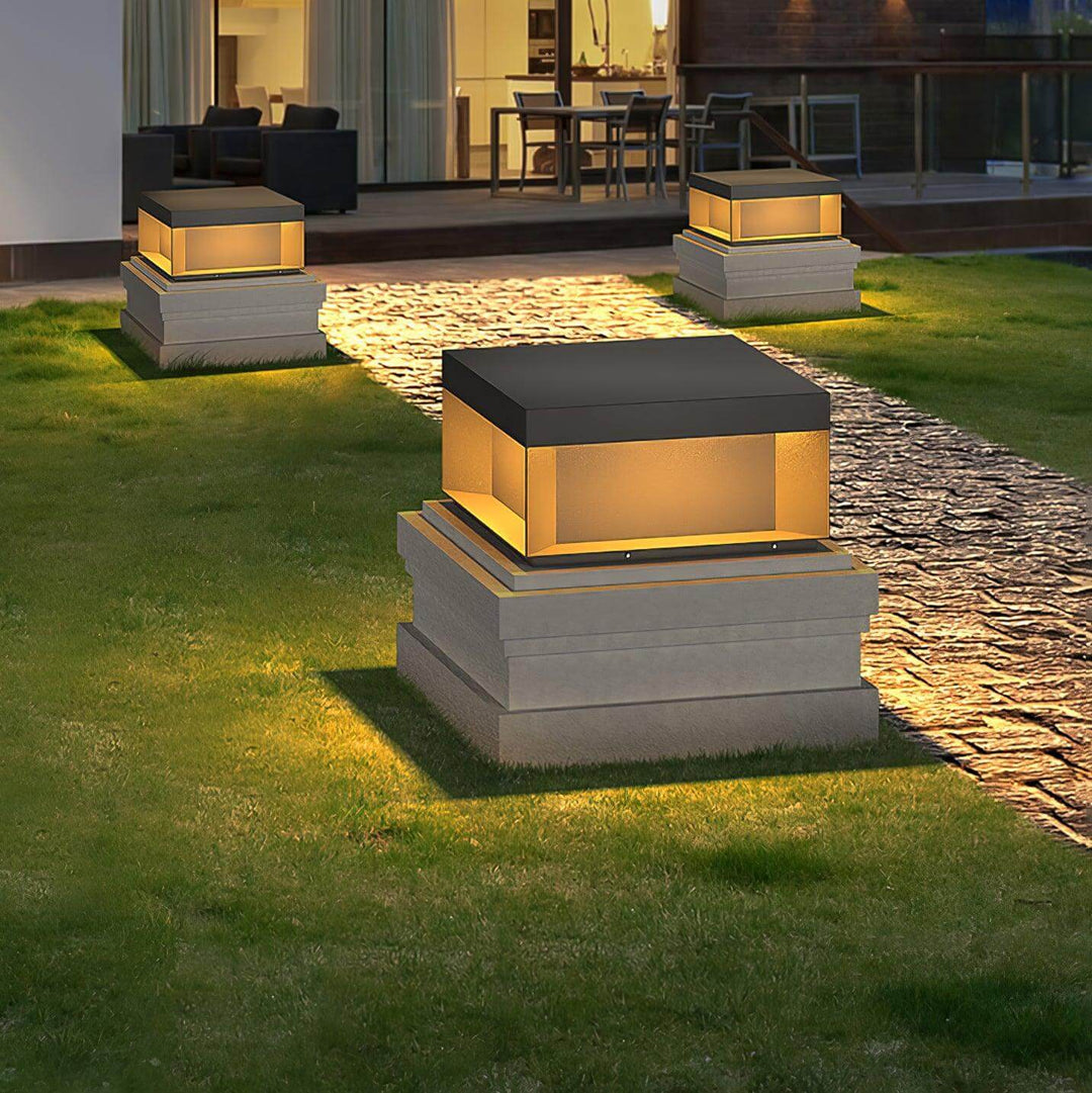 Udendørs LED Stolpelampe med Solenergi