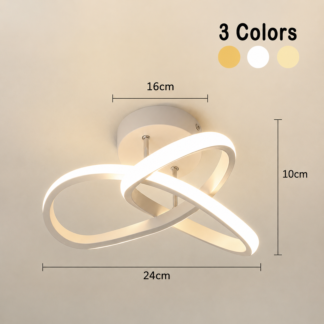 Moderne LED Loftlampe med 3 Ringe
