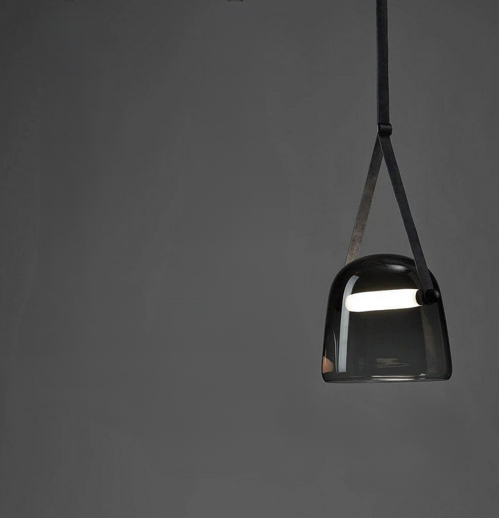 Elegant Pendellampe i Metal og Glas - 20cm