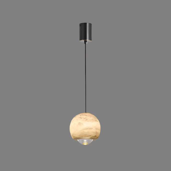 Elegant Alabast Globe Pendel Lampe