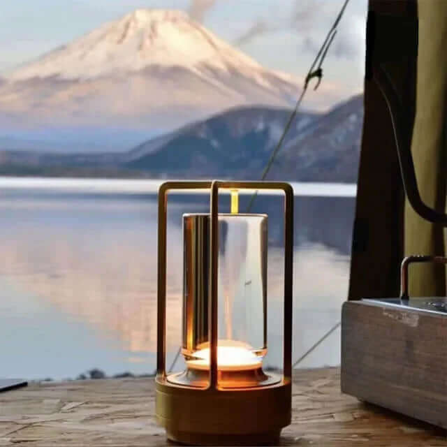 Krystal LED Lanterne Lampe -  Bordlampe