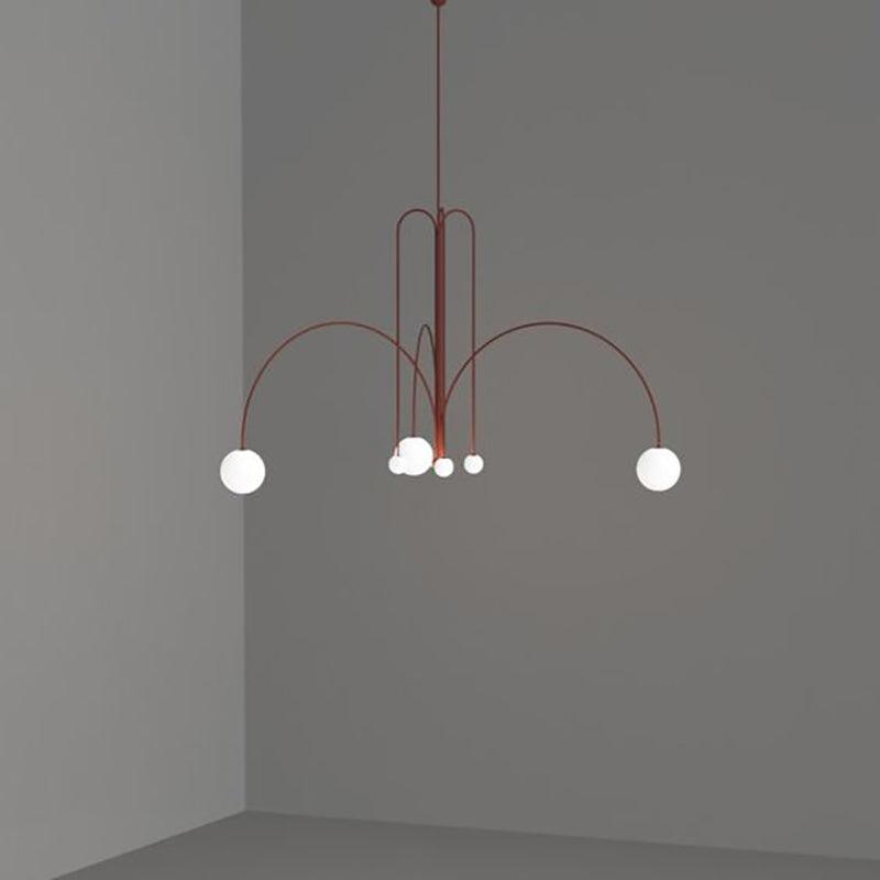 Elegant Pendel Lampe i Glas & Metal - 75/100cm