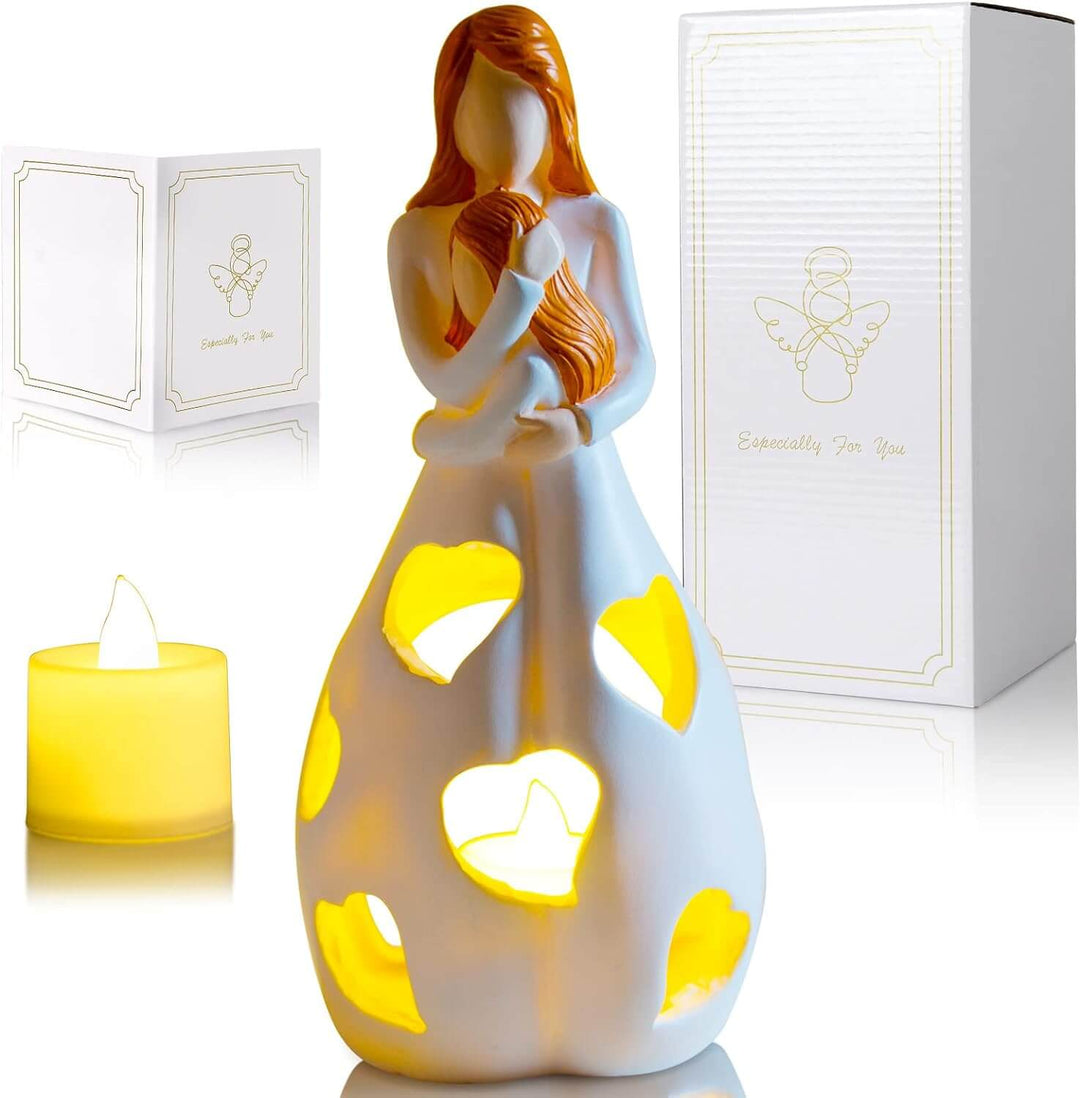 Romantisk LED Bordlampe i Beige