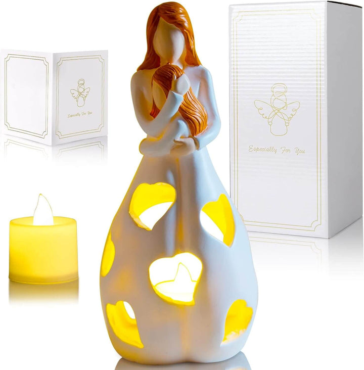 Romantisk LED Bordlampe i Beige