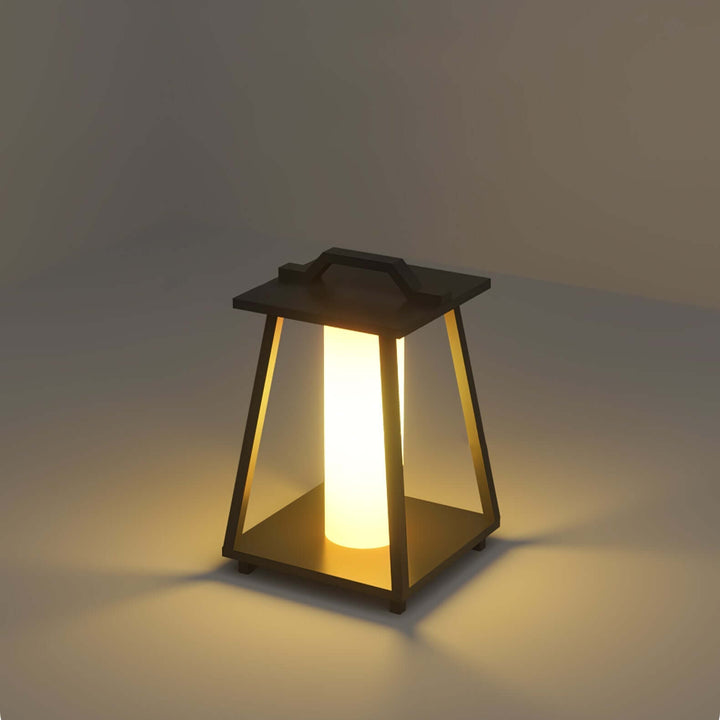 Bærbar Udendørs LED Lampe i Rustfrit Stål