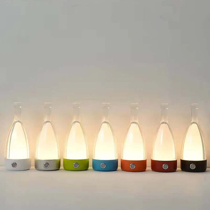 Genopladelig LED Vinflaske Natlampe