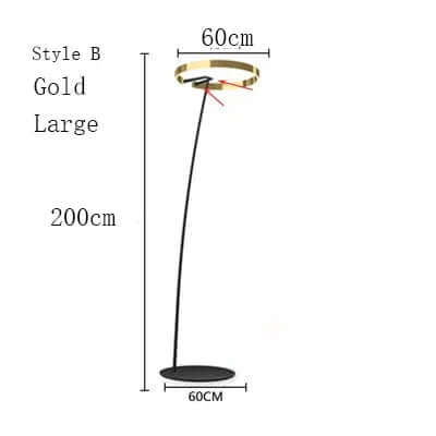 Elegant LED Gulvlampe - Skandinavisk Design