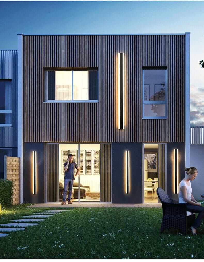 LED Væglampe i Stribet Design | Moderne Indendørs Belysning