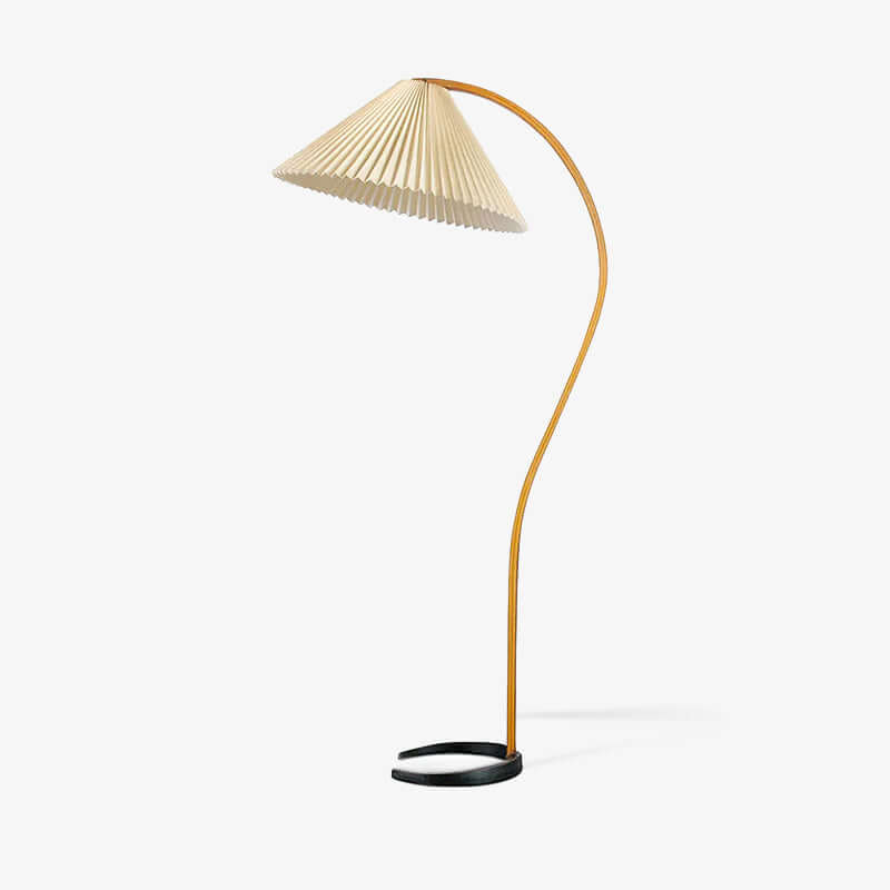 Designer Gulvlampe i Træ & Metal