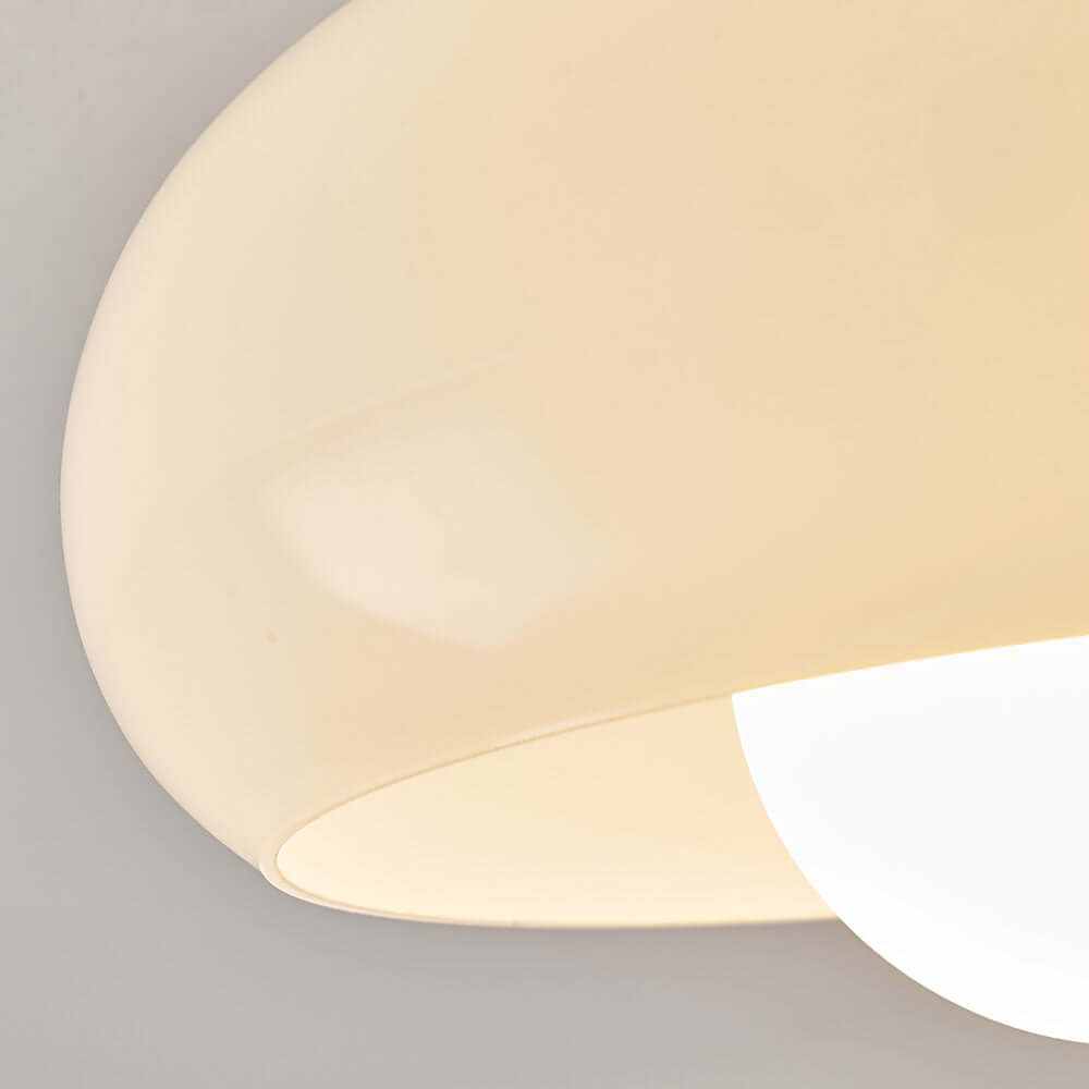 Vintage Hvid Lille Loftslampe