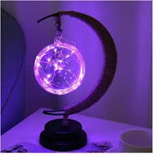 Magisk Månelampe 27cm - LED Glaslampe