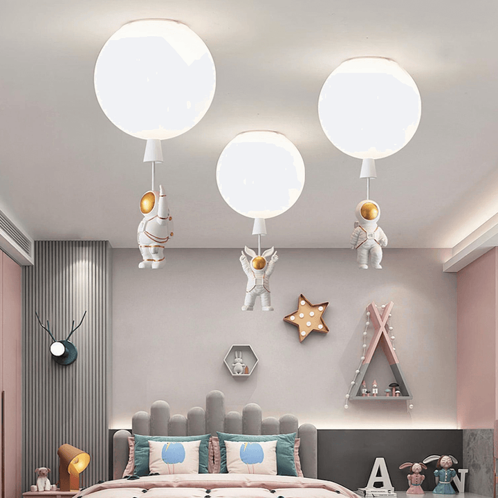 Moderne Måne Astronaut LED Loftslampe