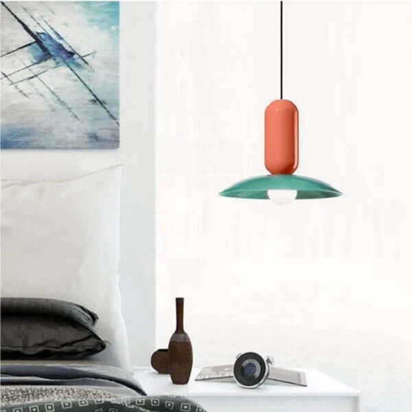 Farverig Metal Pendellampe - 30/40cm