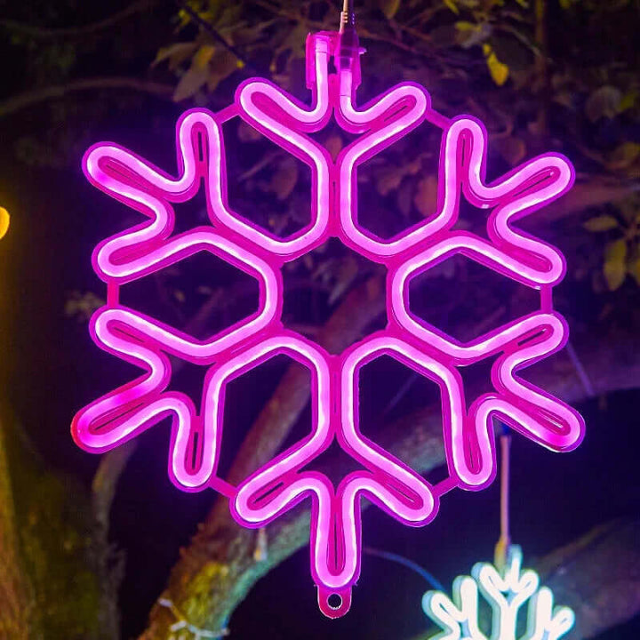 Vandtæt LED Snefnug Lys 38cm - Juleudsmykning